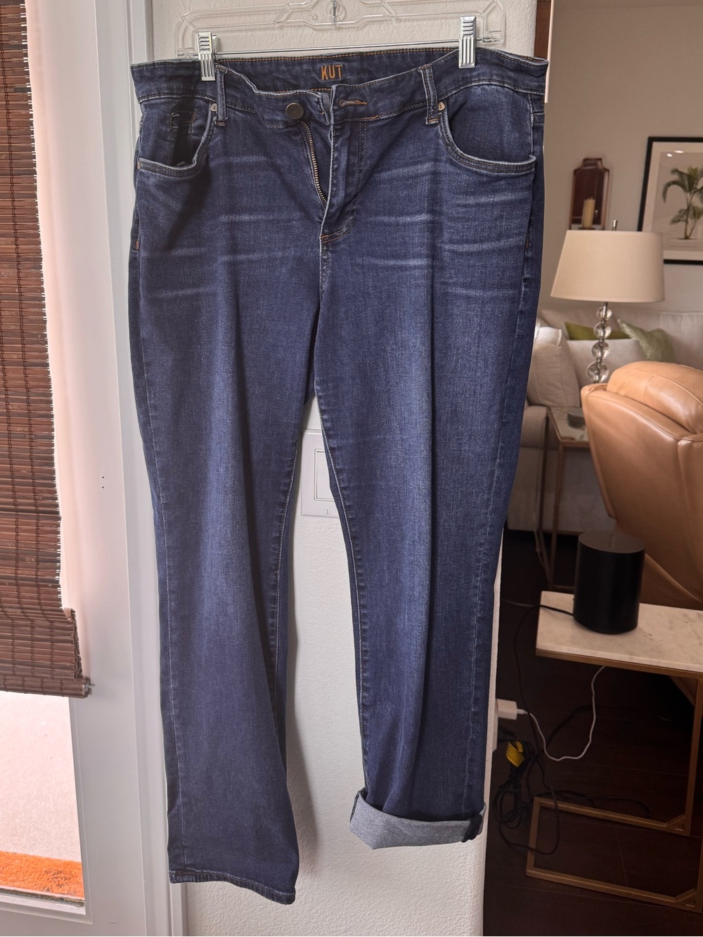 Kut from the Kloth Dark Wash Straight Leg Jeans